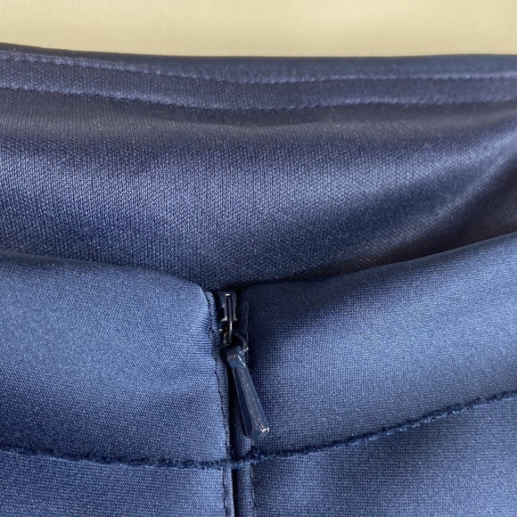 JS Collections Tiered Bandage Satin Fit Flare Spaghetti Strap Midi Dress - Picture 13 of 16